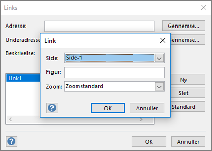 Dialogboksen Link