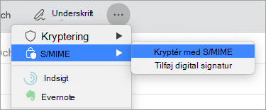 Kryptér med S/MIME