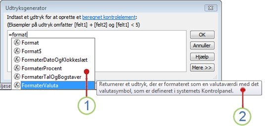 IntelliSense-rullelisten og et tip.