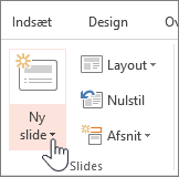 Knappen Ny Slide