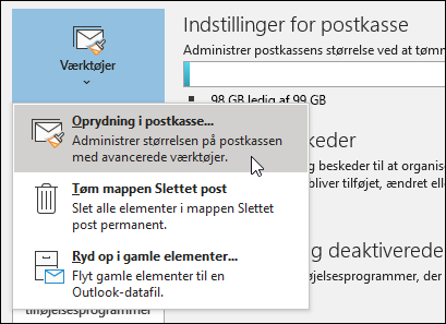 Oprydning i postkasse