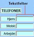 Eksempel på et ActiveX-objekt af typen tekstfelt