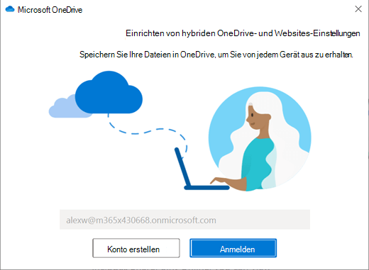 Nachdem Sie „Synchronisierung“ ausgewählt haben, hilft Ihnen SharePoint beim Einrichten dieses Prozesses.