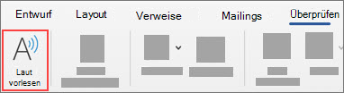 Wählen Sie Laut vorlesen aus.