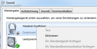 Screenshot von 'Gerät aktivieren'