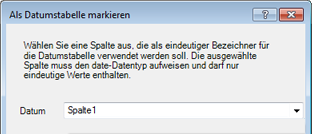 Dialogfeld "Als Datumstabelle markieren"