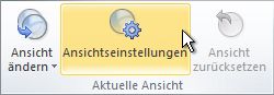 Befehl 'Ansichtseinstellungen' im Menüband
