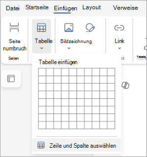 Auswählen von Zeilen und Spalten