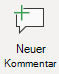 Die Schaltfläche "Neuer Kommentar" in Visio.