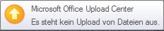 Upload Center-Popupwarnung