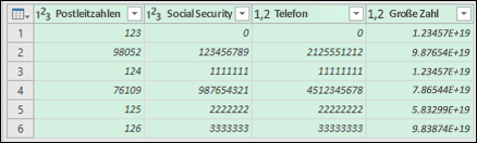 Power Query – Daten nach dem Umwandeln in Text