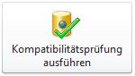 Schaltfläche 'Kompatibilitätsprüfung ausführen' in der Backstage-Ansicht von Access
