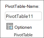 Abbildung des Excel-Menübands