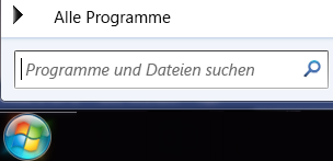 Screenshot zum Durchsuchen von Programmen