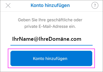 Geben Sie Ihre E-Mail-Adresse ein.