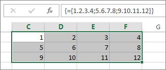 Eine zweidimensionale Matrixkonstante