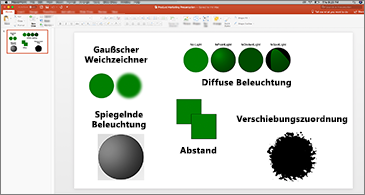 Folie mit Beispielen für SVG-Filter