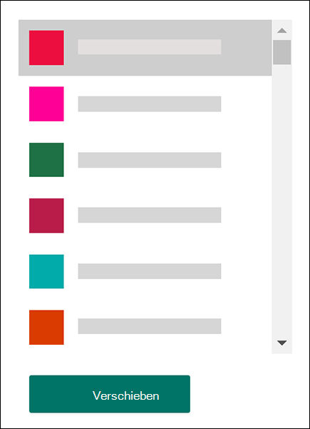 Wählen Sie die Gruppe aus, für die Sie Ihr Formular von der Registerkarte "Meine Formulare" zu "Formulare gruppieren" verschieben möchten.