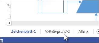 Registerkarte "Hintergrund" in Visio