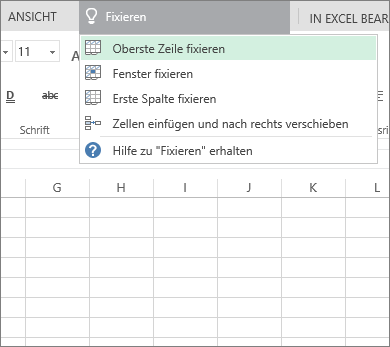 Befehle "Hilfe aufrufen" und "Suchen"