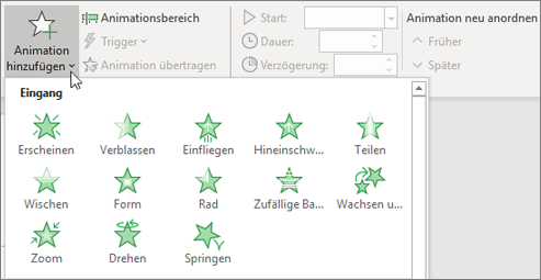 Office 365 PowerPoint – Animation hinzufügen