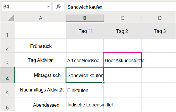 Sie können sehen, wer sich in der Datei mit Ihnen befindet, wenn Sie in Echtzeit bearbeiten.