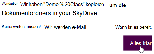 "Got it!" bestätigen (Dialogfeld)