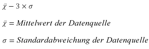 Formel für Option "Unterlaufcontainer"