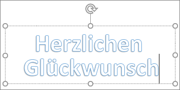 WordArt mit benutzerdefiniertem Text