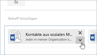 Ein Screenshot der Schaltfläche "Weitere Aktionen"