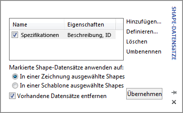 Feld "Shape-Datensätze"