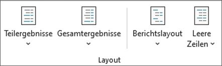 Abbildung des Excel-Menübands