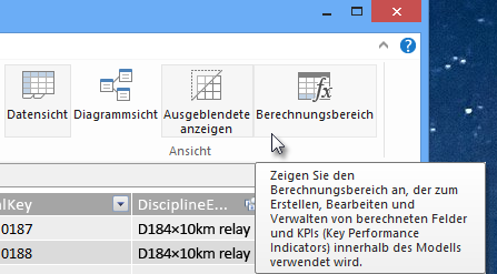 Der Berechnungsbereich in Power Pivot