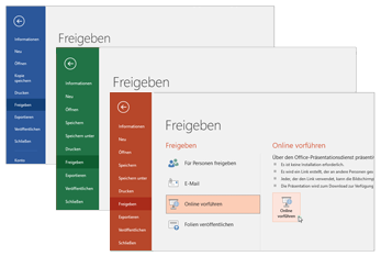 Zusammenarbeiten mit anderen Office 365-Apps