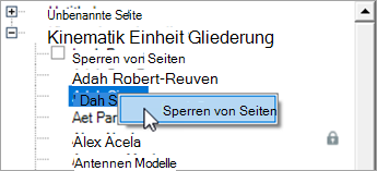 Klicken Sie mit der rechten Maustaste auf den Namen eines Kursteilnehmers.