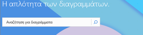 Πλαίσιο αναζήτησης για διαγράμματα στη σελίδα προορισμού