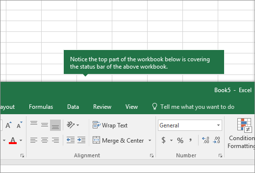 Top portion of the worksheet overlaps the tabs of another worksheet