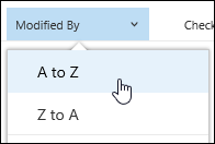 Sort Document Library View in Office 365