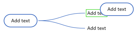 When you drag one node over another, the underlying node is highlighted, indicating you can release the mouse button to snap the two nodes together.