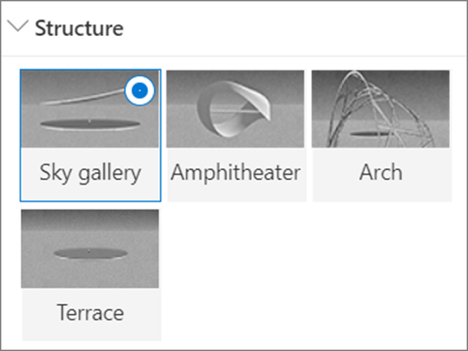 Structure options