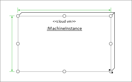 Node Instance shape resized to be larger