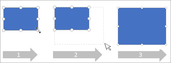 Resizing a shape proportionally