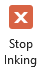 The Stop Inking button changes the mouse pointer back to a regular selection tool.