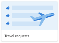 Travel requests list template