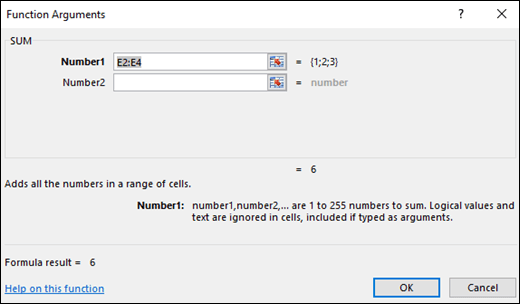 Excel Function Wizard