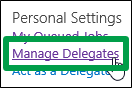 Manage Delegates