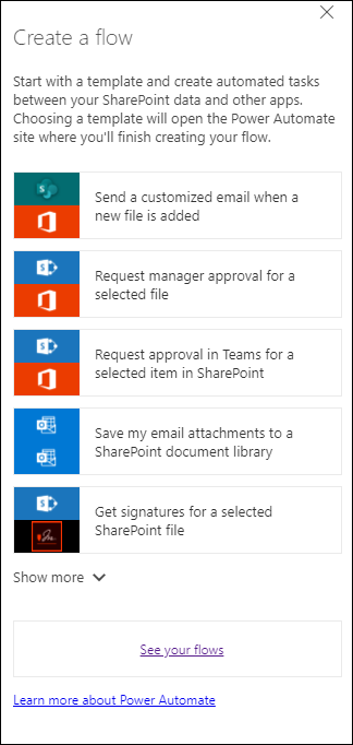 Create a flow panel.