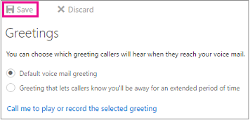 Greetings dialog box with Save button highlighted