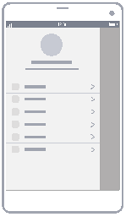 User Profile Wireframe Diagram