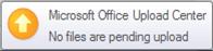 Upload Center Alert pop-up